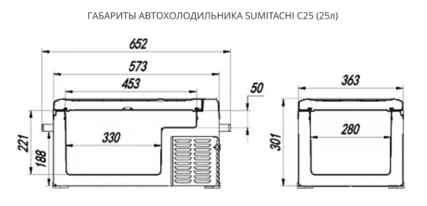 Автохолодильник компрессорный SUMITACHI C25